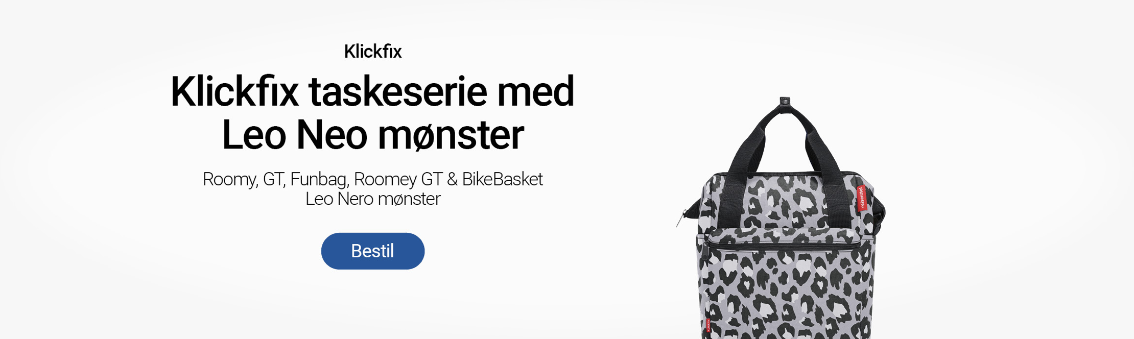 Klickfix taske med mønster